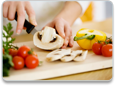 veggies on a cutting board