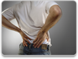 Man experiencing back pain