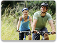 friends biking