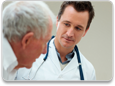 senior man and doctor