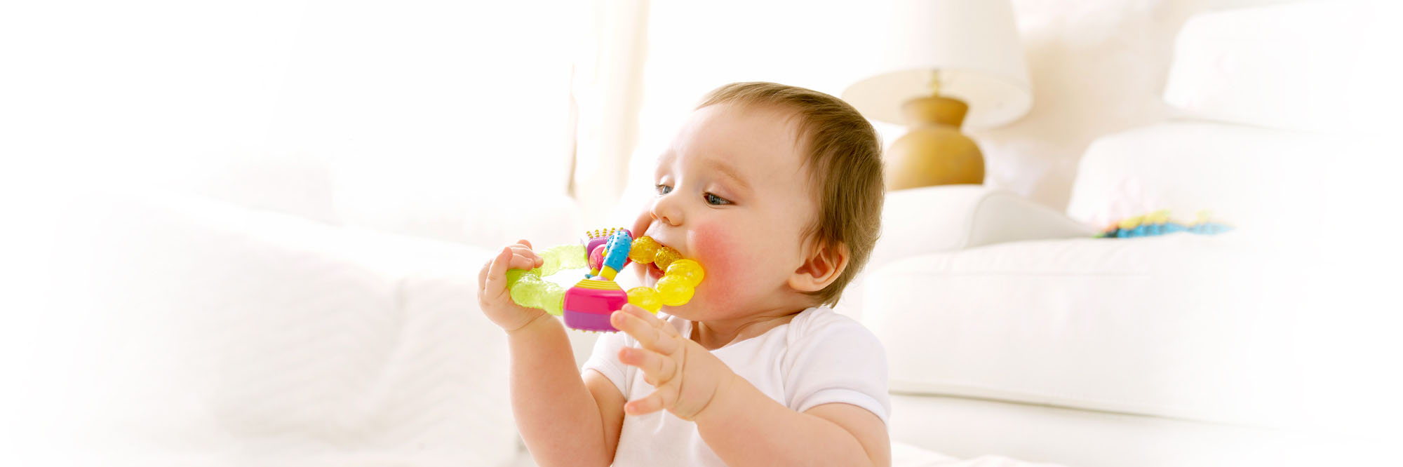 At what age do small children get started teething?