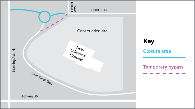 Lakeview hospital new campus construction map