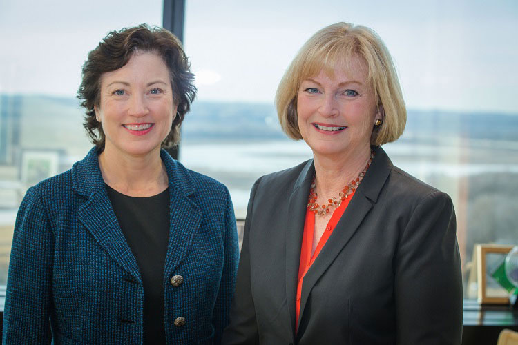 Left to right: HealthPartners Executive Vice President Andrea Walsh, and HealthPartners President and CEO Mary Brainerd.