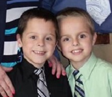 Gavin and Grayson today, as healthy third graders.