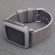 The Pebble watch helps people track their sleep and level of activity