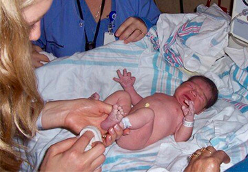 Jeremiah Gear pictured just after being born.
